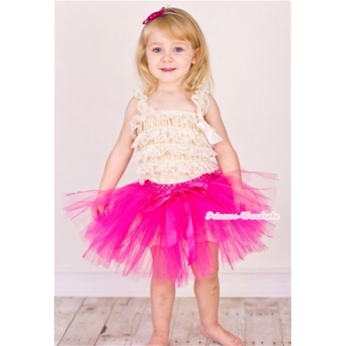 Hot Pink Ballet Tutu with Hot Pink Bow B137 