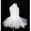 Pure White Ballet Tutu with White Bow B138 