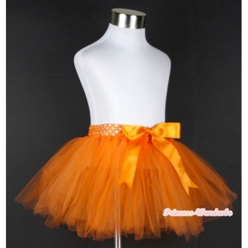 Orange Ballet Tutu with Bow B145 