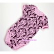 Plain Style Light Pink Damask Print Baby Jumpsuit TH237 