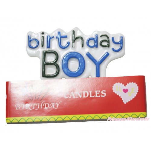 Blue Birthday Boy Party Decoration Candles HG128