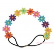 Rainbow Flower Headband Hairdband Summer Hair Accessory H1033