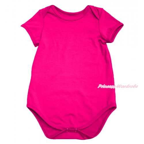 Plain Style Hot Pink Baby Jumpsuit TH103 