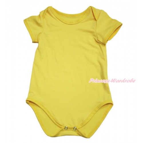 Plain Style Yellow Baby Jumpsuit TH595