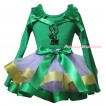 Cinco De Mayo Kelly Green Tank Top Kelly Green Ruffles Bows & Sparkle Sequins Cactus Print & Kelly Green Lavender Gold Trimmed Pettiskirt MG2855