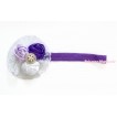 Dark Purple Headband With Pearl White Dark Light Purple Satin Rosettes Lace Hair Clip H841 