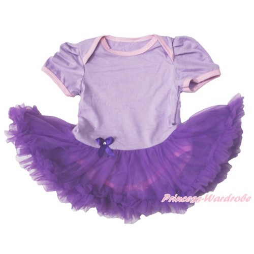 Lavender Bodysuit Jumpsuit Dark Purple Pettiskirt JS3722
