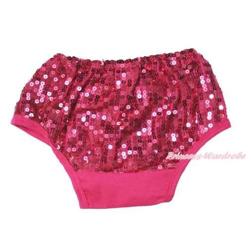 Hot Pink Sparkle Sequins Panties Bloomers B104