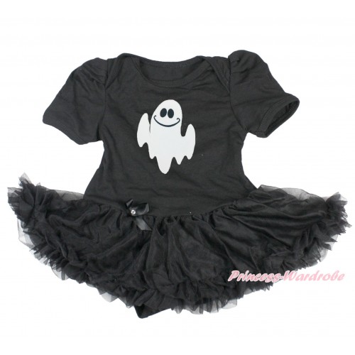 Halloween Black Baby Bodysuit Pettiskirt & Ghost JS3856