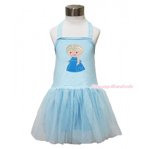 Frozen Light Blue Halter Dress & Princess Elsa LP139