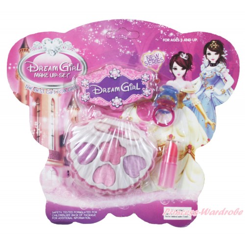 Princess Pink Purple Cosmetics Eyeshadow Makeup Shell Box Toy TY007