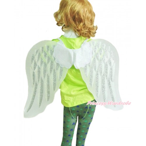 Sparkle White Angel Wings Halloween Costume C328