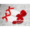 Lovely Red Shoes Socks with Ribbon and Rose SK50 
