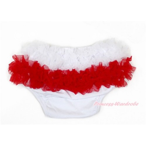 Poland White Red Ruffles World Cup Panties Bloomers B076 