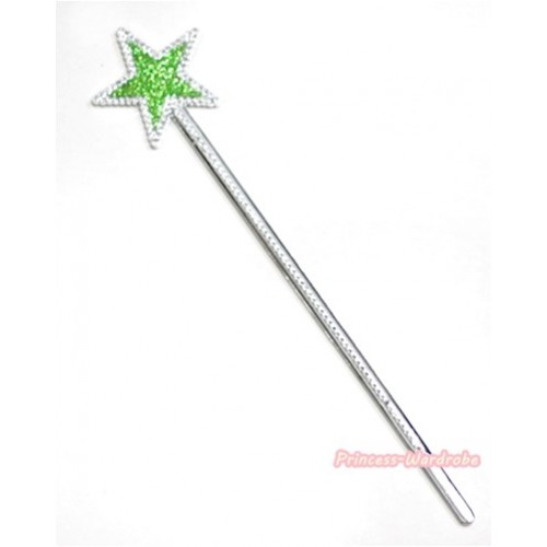 Noble Green Crystal Star Wand H613 