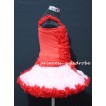 Light Pink and Red Pettiskirt with Matching Red Ruffles Tank Tops MR58 