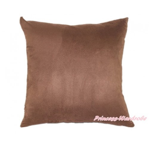 Brown Solid Color Home Sofa Cushion Cover HG003 
