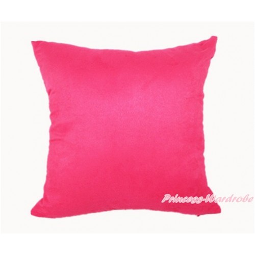 Hot Pink Solid Color Home Sofa Cushion Cover HG005 