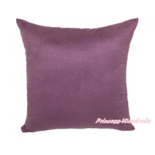 Dark Purple Solid Color Home Sofa Cushion Cover HG008 