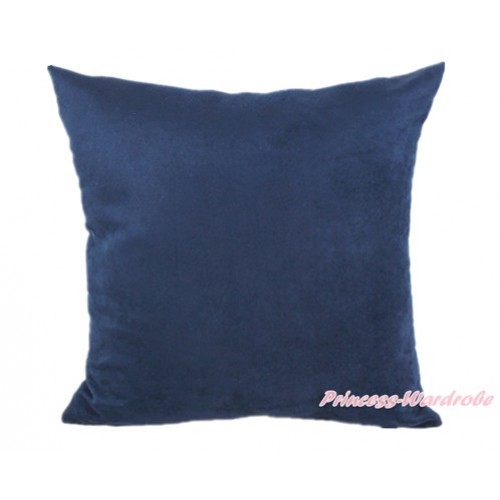 Dark Blue Solid Color Home Sofa Cushion Cover HG011 