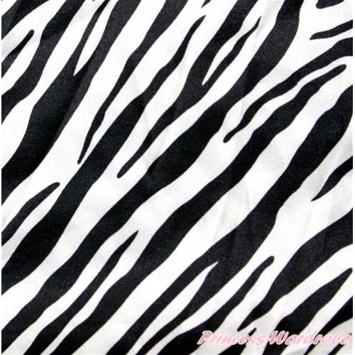 1 Yard Zebra Print Satin Fabrics HG058 
