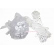 White Wedding Elbow Length Princess Costume Long Lace Bead Satin Gloves & Sparkle Crystal Bling Rhinestone Satin Bridal Bouquet PG008C228 