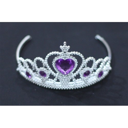 Purple Princess Cinderella Tiara Headband Crowns H21 