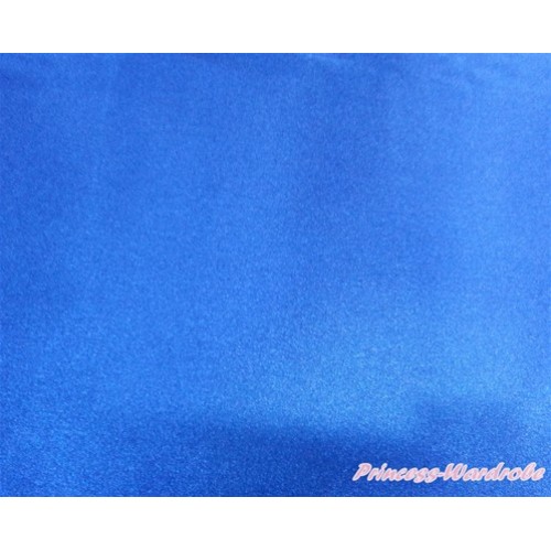 1 Yard Royal Blue Solid Color Satin Fabrics HG080 