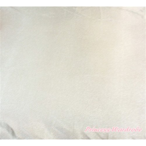 1 Yard Cream White Solid Color Satin Fabrics HG081 
