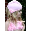 Light Pink Sweet Rosettes Bikini Swimwear with Swim Cap SW49 