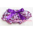Hot Pink Floral Layer Panties Bloomers with Cute Big Bow BL40 