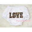 Leopard LOVE Print White Panties Bloomers with Various Bow BL44 