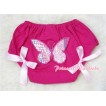 Hot Pink Bloomers & Rainbow Butterfly & Bow BL49 