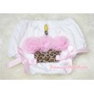 White Bloomer & Leopard Cupcake & Bow BL53 