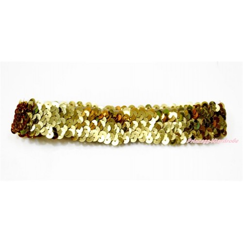 Gold Glitter Sequin Headband H846 
