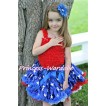 Patriotic America Flag Star Pettiskirt with Matching Red Ruffles Tank Top MR135 