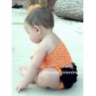 Orange Crochet Tube Top, Orange Black Bloomer CT21 