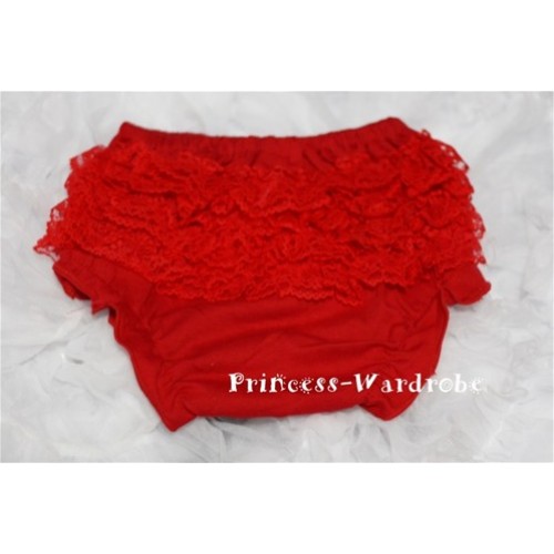 Red Lace Panties Bloomers B33 