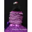 Dark Purple Lace Tube Top with matching Dark Purple Pettiskirt TE15 