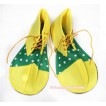 Halloween Party Yellow Kelly Green White Polka Dots Jumbo Clown Shoes Costumes C131 