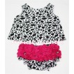 Hot Pink Milk Cow Panties Bloomers with Matching Milk Cow Tank Top CM02 
