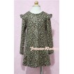 Leopard Print Long Sleeve Party Dress PD001 