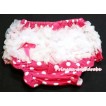 White Ruffles Hot Pink White Polka Dot Panties Bloomers B046 