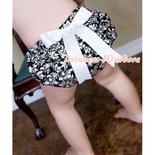 Damask Layer Panties Bloomers with Cute Big Bow BC115 