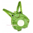 Green Frog Cute Kids Backpack Animal School Shoulder Bag CB79 