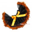 Halloween Black Orange Feather Newborn Pettiskirt N152 