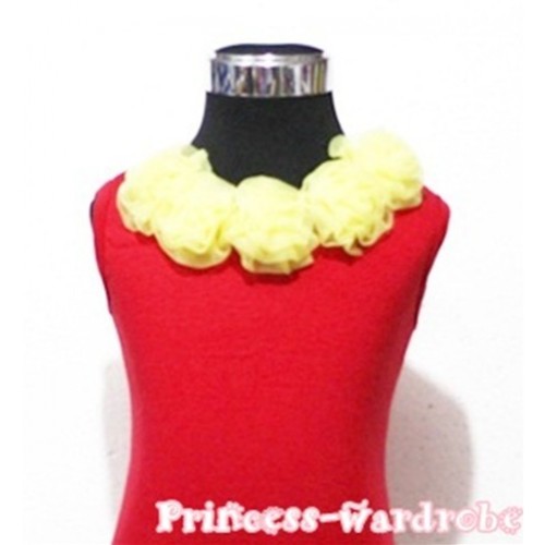 Red Tank Tops with Yellow Rosettes TN31 