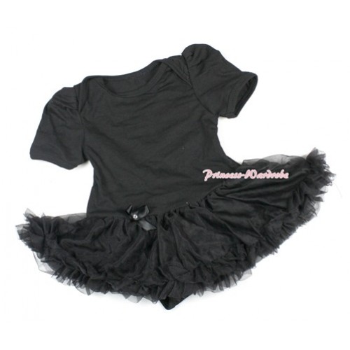 Halloween Black Baby Bodysuit Jumpsuit Black Pettiskirt JS1389 