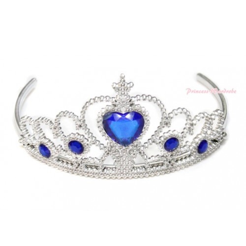 Royal Blue Princess Cinderella Tiara Headband Crowns H743 