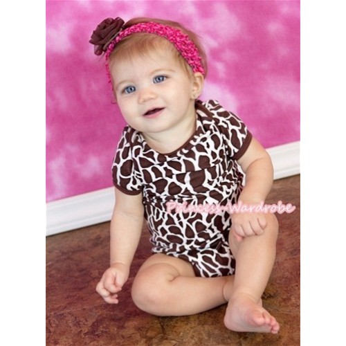 Giraffe Print Baby Jumpsuit TH109 